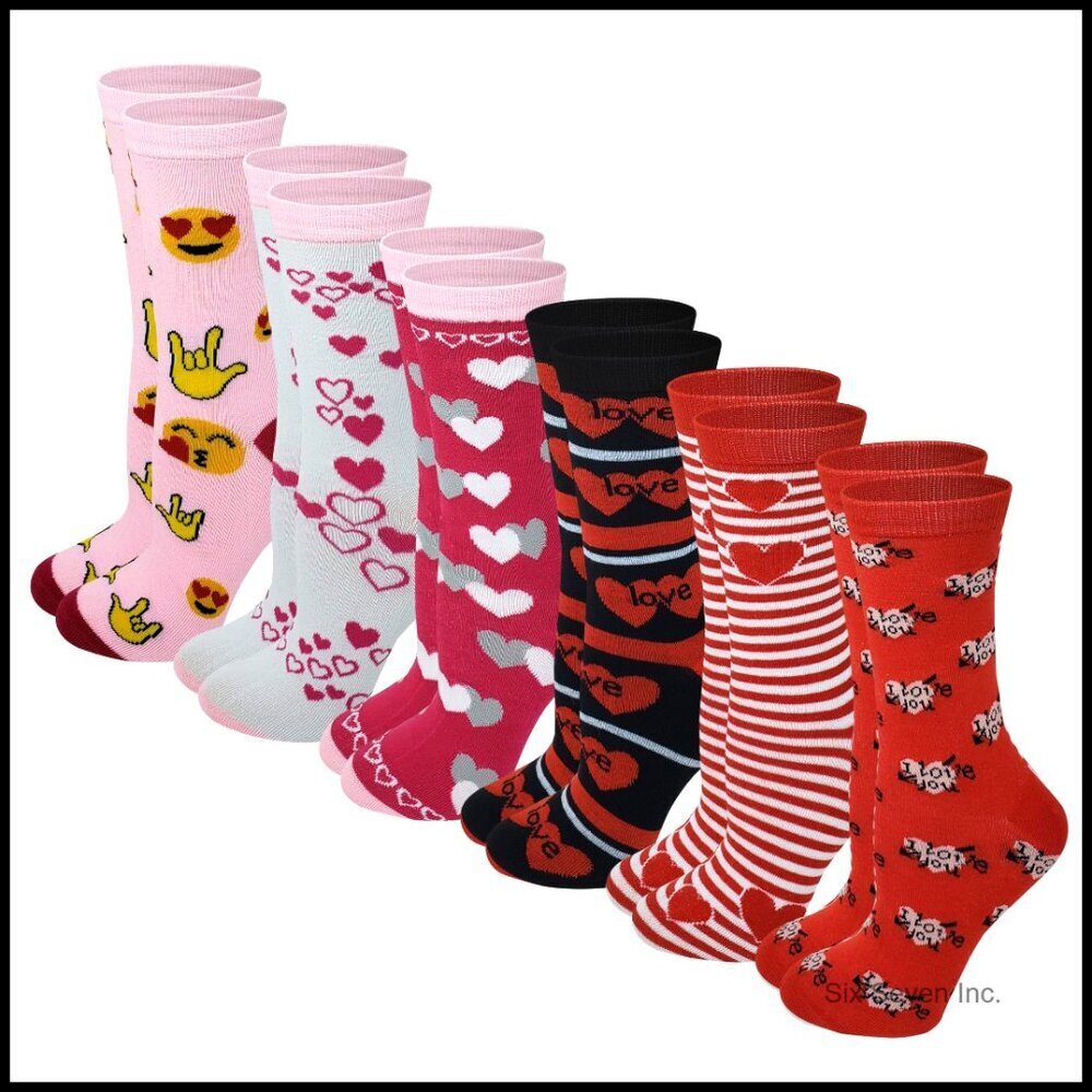 Colorful Novelty Crew Socks Soft Stretchy Fancy Design Y2K Fun Casual Wear